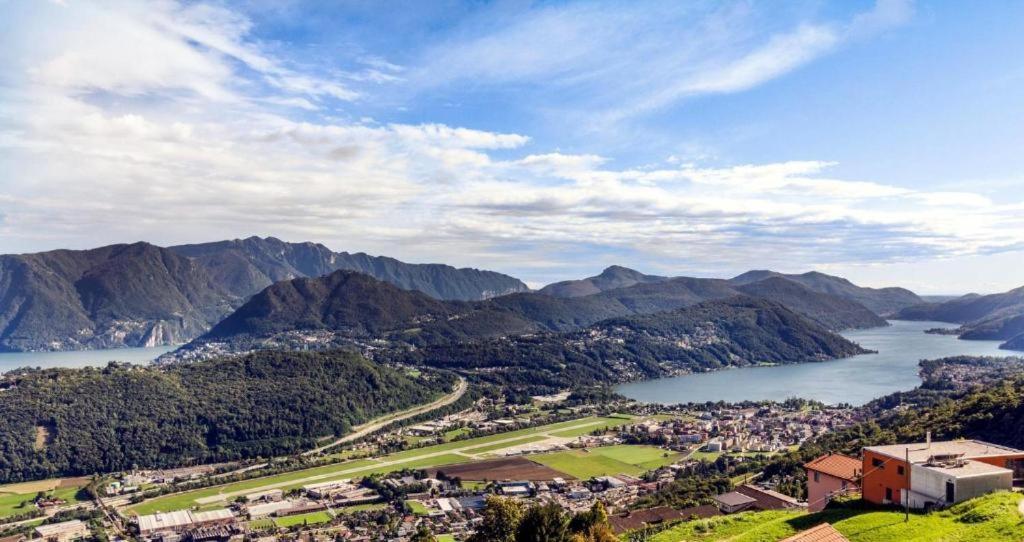 The View Cademario Lake Lugano Apartment With Private Parking & Self Check-In ภายนอก รูปภาพ